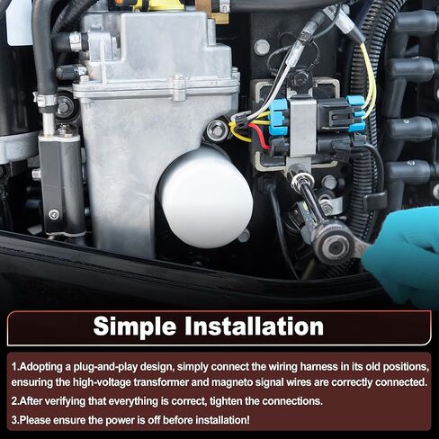 حزمة الطاقة متوافقة مع جونسون لمحركات Evinrude 4-60HP ثنائية الأسطوانات (1985-1988) البحرية الخارجية 396141/582281/582787/582880/583169/586697/586800 in Kuwait