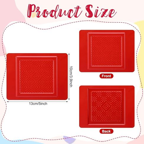 Kathfly 16 Pcs Teach Me Shapes Rubbing Plates Kit 4 x 5 Inch Assorted Texture Rubbing Plates Shapes Learning Tools for Developmental Learning Birthday Gifts in Kuwait