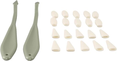 Generic Sketch Sponge Wiper, Plastic Handle with Triangular and Oval Head Shapes, 2 Pieces with 20 Replacement Sponge Heads, for Drawing Wiping and Erasing Art Sketch Tools in Kuwait