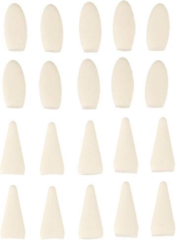 Generic Sketch Sponge Wiper, Plastic Handle with Triangular and Oval Head Shapes, 2 Pieces with 20 Replacement Sponge Heads, for Drawing Wiping and Erasing Art Sketch Tools in Kuwait