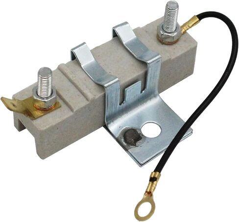Drfeify Ballast Resistor معدن سيراميك مقاوم لملف الإشعال لملف 1.5 أوم تيار مضغوط 9 × 4 × 4 سم 70 جرام لإصلاح واستبدال نظام إشعال المركبات in Kuwait