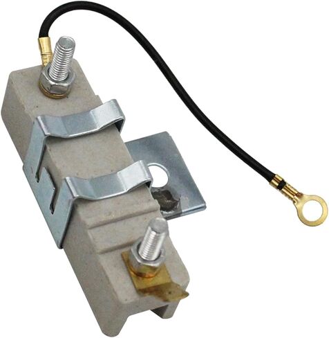 Drfeify Ballast Resistor معدن سيراميك مقاوم لملف الإشعال لملف 1.5 أوم تيار مضغوط 9 × 4 × 4 سم 70 جرام لإصلاح واستبدال نظام إشعال المركبات in Kuwait