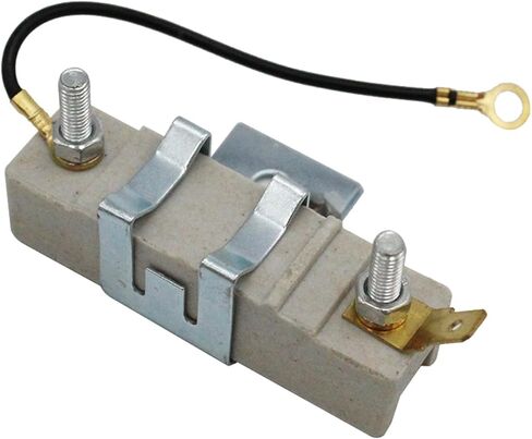 Drfeify Ballast Resistor معدن سيراميك مقاوم لملف الإشعال لملف 1.5 أوم تيار مضغوط 9 × 4 × 4 سم 70 جرام لإصلاح واستبدال نظام إشعال المركبات in Kuwait