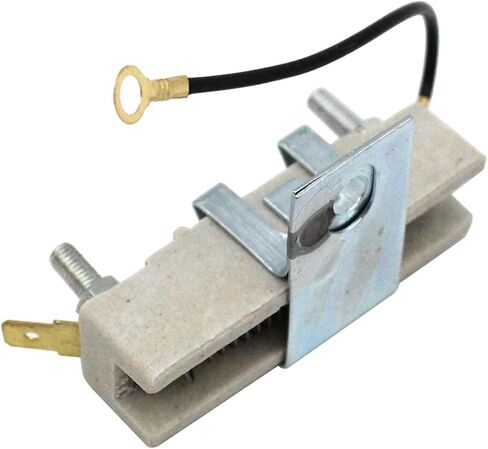 Drfeify Ballast Resistor معدن سيراميك مقاوم لملف الإشعال لملف 1.5 أوم تيار مضغوط 9 × 4 × 4 سم 70 جرام لإصلاح واستبدال نظام إشعال المركبات in Kuwait