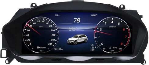 12.3’’ Digital Instrument Cluster Compatible With Mercedes-Benz C-Class W204 (2011–2014) NTG 4.5 Dashboard Gauge Panel in Kuwait