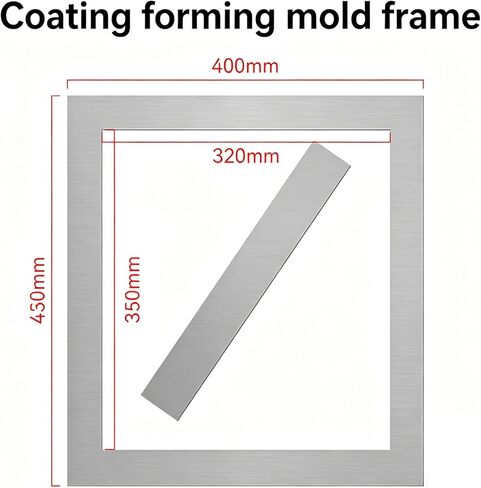 Material Coating Molding Mold Frame,Coating Film Mold Frame Kit,Coating Thickness 1.5 ± 0.2 Mm,Interior Frame 320 * 350 * 1.5 Mm,Tensile Property Test in Kuwait