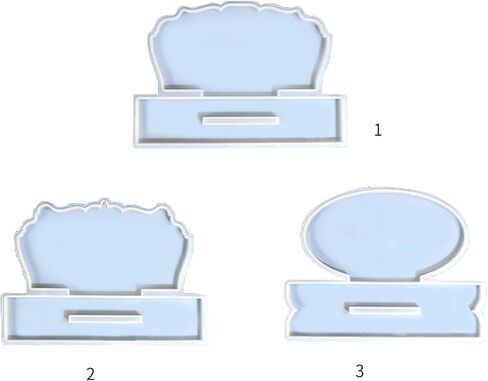 Photo Frame Resin Mold Silicone Big Picture Frame Silicone for Epoxy/Round for Home Table Décor Ornaments in Kuwait