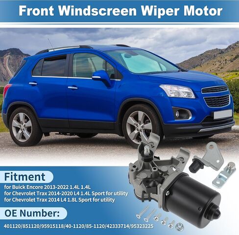 Front Windshield Wiper Motor for Chevrolet Trax 2014-2020 L4 1.4L for Buick Encore 2013-2022 Front Windscreen Wiper Motor 95915118/401120/851120 4 Pin Wiper Motor Assembly in Kuwait