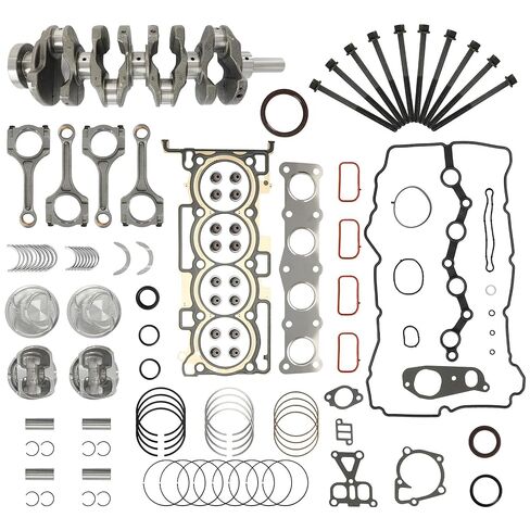 G4KJ 2.4 Crankshaft & Connecting Rod Kit Piston Set with Rings Pin Clips Bearings Fits for Hyundai Santa Fe Sonata Kia Optima Sorento Sportage 2.4L 2010-2020 Replace 231112G230 72RZ62GF00 23040-2G500 in Kuwait