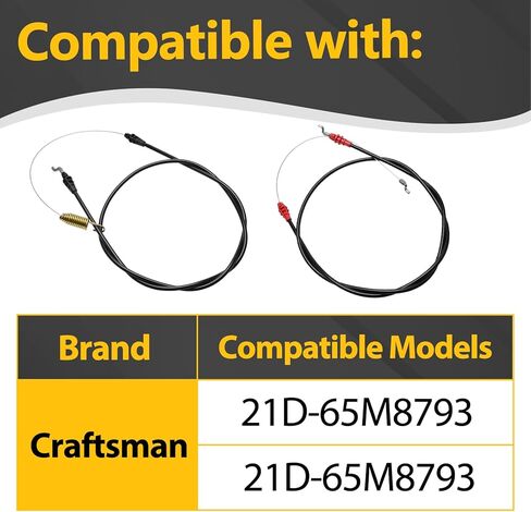 Forward 946-04413A & Reverse 946-04414A Control Cable Combo Kit Compatible with Craftsman, Troy-Bilt Pony Bronco Colt Pro-Line Tiller & Tractors Replaces 746-04413 746-04414 in Kuwait