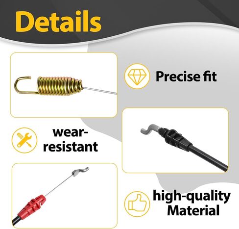 Forward 946-04413A & Reverse 946-04414A Control Cable Combo Kit Compatible with Craftsman, Troy-Bilt Pony Bronco Colt Pro-Line Tiller & Tractors Replaces 746-04413 746-04414 in Kuwait