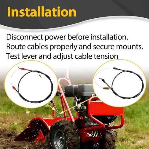 Forward 946-04413A & Reverse 946-04414A Control Cable Combo Kit Compatible with Craftsman, Troy-Bilt Pony Bronco Colt Pro-Line Tiller & Tractors Replaces 746-04413 746-04414 in Kuwait