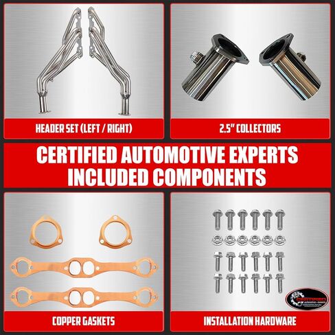 رؤوس عادم أنبوب طويل لـ 1988-1998 OBS Chevy GMC C1500 C2500 K1500 K2500 304 الفولاذ المقاوم للصدأ 2WD 4WD 4X4 5.0L 5.7L 305 350 سيلفرادو سييرا 1-5/8 بوصة الانتخابات التمهيدية 2-1/2 بوصة جامعي in Kuwait