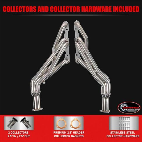 رؤوس عادم أنبوب طويل لـ 1988-1998 OBS Chevy GMC C1500 C2500 K1500 K2500 304 الفولاذ المقاوم للصدأ 2WD 4WD 4X4 5.0L 5.7L 305 350 سيلفرادو سييرا 1-5/8 بوصة الانتخابات التمهيدية 2-1/2 بوصة جامعي in Kuwait