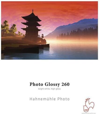 Hahnemuhle Photo Glossy 260 High Gloss Inkjet Paper, 10.4 mil, 260gsm, Bright White, 17x22", 25 Sheets in Saudi Arabia