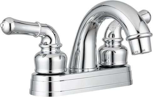 صنبور حوض الحمام Dura Faucet DF-PL620C-SN RV - ذراعان ناعمان الدوران (نيكل ساتان مصقول) in Saudi Arabia