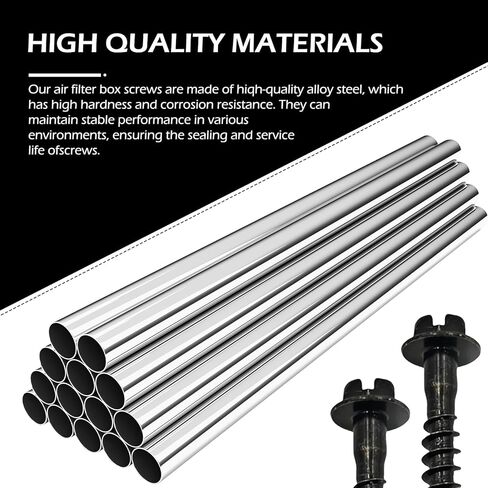 5 PCS Air Filter Housing Screw, High-srength Wear-Resistance Alloy, Adapt for Air Box, Compatible with Chrysler Chevrolet Dodge Jeep (Black) in Kuwait