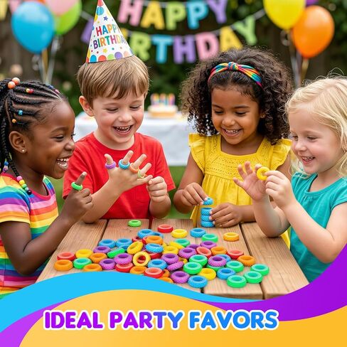 Fidget Rings Bulk with Container - 72 Pack Textured Fidget Spinner Rings for Kids, Quiet Sensory Toys for Classroom Prizes, Goodie Bags Stuffers for Party Favors in Kuwait