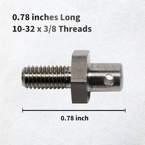 Stainless steel Throttle Cable Adapter Stud Kit #8009 Compatible with 1977-later Chevrolet,10-32 x 3/8 Thread (Includes Stud, Nut, Washers, Split Pins and Wrench) in Kuwait