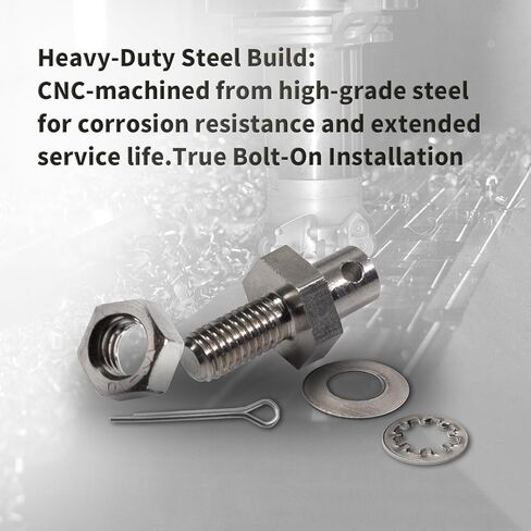 Stainless steel Throttle Cable Adapter Stud Kit #8009 Compatible with 1977-later Chevrolet,10-32 x 3/8 Thread (Includes Stud, Nut, Washers, Split Pins and Wrench) in Kuwait