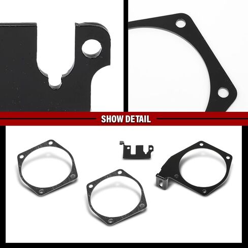 دعامة كابل جسم الخانق تناسب 92 مم 102 مم LSX LS LS1 LS3 LS6 LS7 4-Bolts Drive-By-Cable جسم الخانق لا يناسب المآخذ الأكبر 105 مم باللون الأسود in Kuwait
