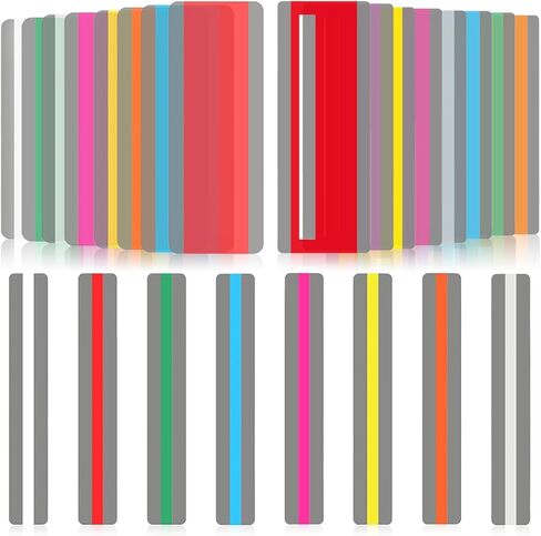 24 Pack Guide Reading Strips, Reading Line Trackers, Dyslexia Support Tools, Teacher Supply Assistant Overlays Line Reader for Students Teachers Help with Dyslexia in Kuwait