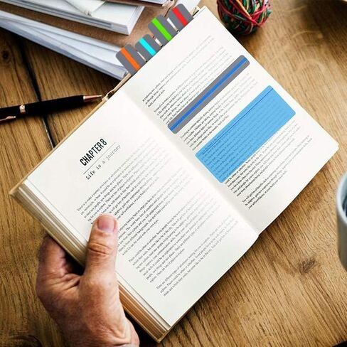 مجموعة علامات عسر القراءة المرجعية مكونة من 16 قطعة، شرائط دليل القراءة بمقاسين مع 6 قطع قلم تمييز، تراكبات ملونة وشرائط تمييز، أدوات قراءة للطلاب والمعلمين، يجب اقتناؤها في الفصل الدراسي in Kuwait