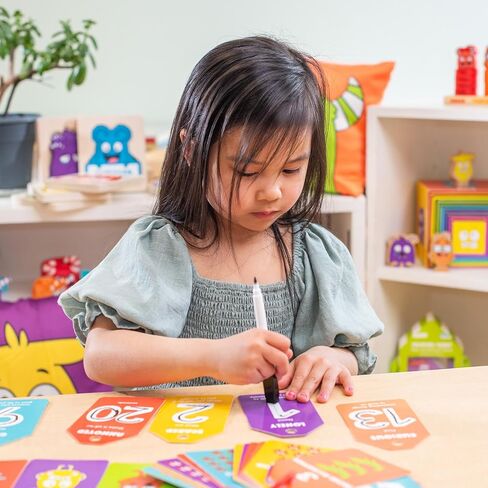 Open The Joy Dry Erase Number & Emotion Flash Cards for Kids – 123 Counting & Feelings Learning Set, Reusable Preschool Math & SEL Toys, Tracing & Writing Practice Ages 3+ in Kuwait