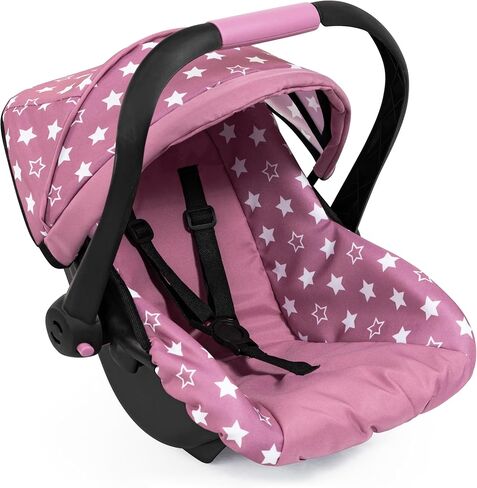 Bayer Design Deluxe Doll Car Seat with Sun Canopy, Portable Travel Carrier for 18 inch Dolls, Rocker, Carry Handle in Kuwait