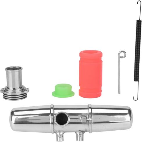 FOSA 18001P أنبوب مشترك عادم مزدوج، أنبوب مشترك عادم من سبائك الألومنيوم لـ HPI Savage 4.6/5.9 1/8 ملحقات جزء نموذج سيارة RC in Saudi Arabia
