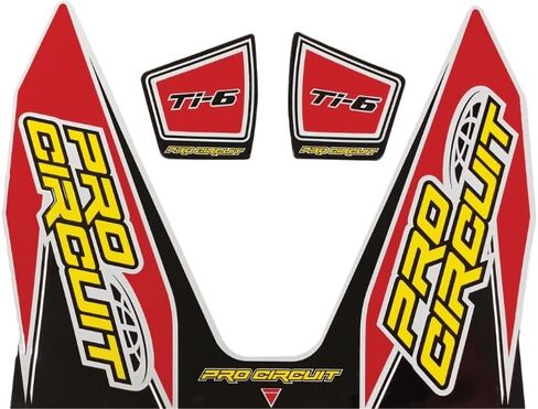 ملصق العادم Pro Circuit DC22TI6-RED Ti-6 - أحمر in Kuwait