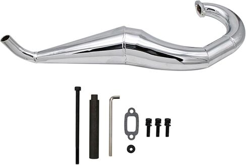 FLMLF Metal Side Exhaust Pipe Kit For 1/5 Hpi ROVAN King Motor Baja 5b SS Rc CAR PARYS in Kuwait