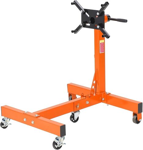 1300 LBS Engine Stand,Heavy Duty Foldable Rotating Engine Stand with 360-Degree Rotating Head,4 -Adjustable Arms & 4-Casters,for Vehicle Maintenance and Auto Repair in Kuwait