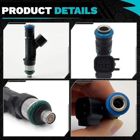 YVZ 8PCS 4-Hole Fuel Injectors Kit, OE Replacement Fuel Injectors Compatible with Ford F150 2009-2010, Expedition 2009-2014, Lincoln Navigator 2009-2014 5.4L V8, Replace# 0280158174 9L3Z9F593B FJ1003 in Kuwait