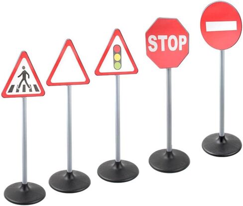 5 Pieces Traffic Light Lamp Model Simulation Traffic Lights Educational Toy Model Suitable for Kids Parties Pretend, Road Signs in Saudi Arabia