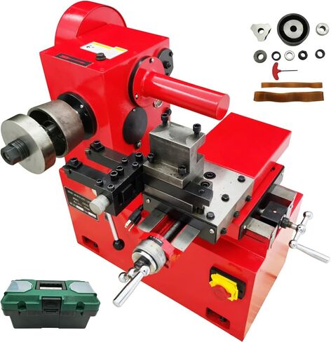 Brake Drum/Disc Lathe - 110V 1.1KW Automobile Brake Disc Repair Machine for Small Car's Brake Drum and Brake Disc, 180-350mm Processing Diameter Brake Disc and Drum Skimming Lathe Grinder in Kuwait