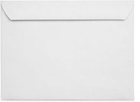100 Minas Envelope - 9 x 12 Inch Booklet Envelopes, White Heavyweight 28lb Paper, Open Side with Gum Flap Closure, for Business Documents, Made in USA, 100 Count in Kuwait