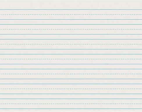 Pacon PAC2635BN Newsprint Handwriting Paper, Skip-A-Line, Grade 2, White, 3/4" Ruled (Long Way), 11" x 8.5", 500 Sheets Per Pack, 5 Packs in Kuwait