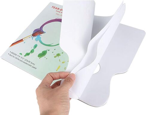 Paper Palette Pad, 30 Sheets A4 Tear Off Paint Mixing Palette Painting Pad for Watercolor Oil Acrylic Gouache Painting Artist Supplies in Kuwait