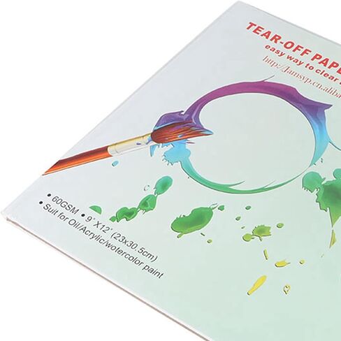 Paper Palette Pad, 30 Sheets A4 Tear Off Paint Mixing Palette Painting Pad for Watercolor Oil Acrylic Gouache Painting Artist Supplies in Kuwait
