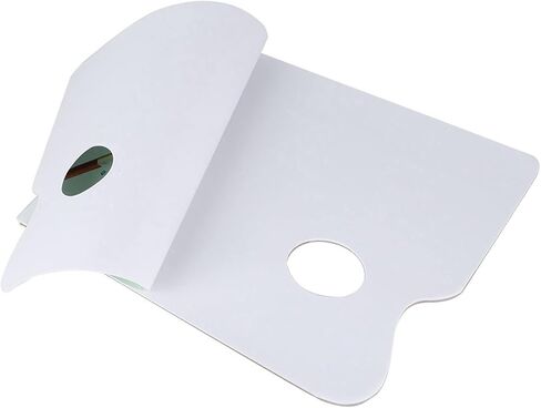 Disposable Tear Off Paper Palette, 30 Sheets Artist Palette with Thumb Hole, for Watercolor Gouache Oil Acrylic Painting in Kuwait