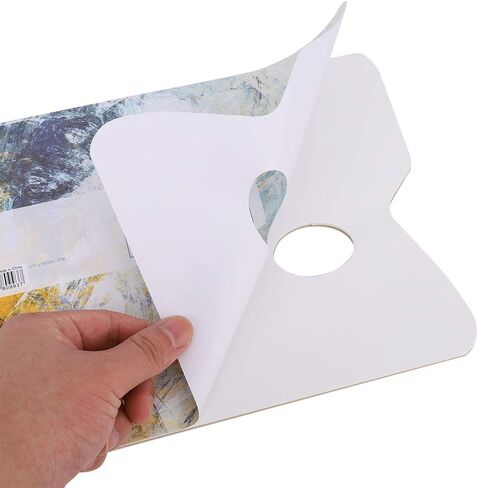 25 Sheets Disposable Palette Paper for Gouache Oil Acrylic Painting with Impermeable Coating A4 Size No Need to Wash in Kuwait