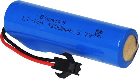 Blomiky 3.7V 1200mAh 2 Pack بطارية ليثيوم أيون قابلة للشحن مع قابس SM2P وكابل USB لشاحنات سيارات التحكم عن بعد 3.7V 1200mAh 2 in Kuwait