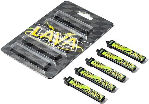 BETAFPV 5pcs Lava II 320mAh 1S Battery 3.8V 95C LiHV مع موصل BT2.0، متوافق مع 1S Tiny Whoop Drone Quadcopter مثل Cetus FPV Kit، Air65، Meteor65 Pro 1S طائرات بدون طيار in Kuwait