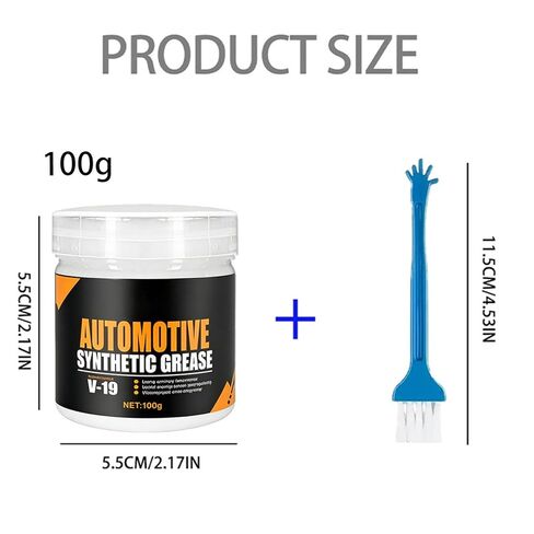 Car Grease - 100g Vehicle Care Lubricant, High-Performance Door Hinge Paste with Heat Resistance, Brake Wheel Maintenance Cream, Sunroof Track Oil, Trailer Truck RV Sealant for Workshop Garage in Kuwait