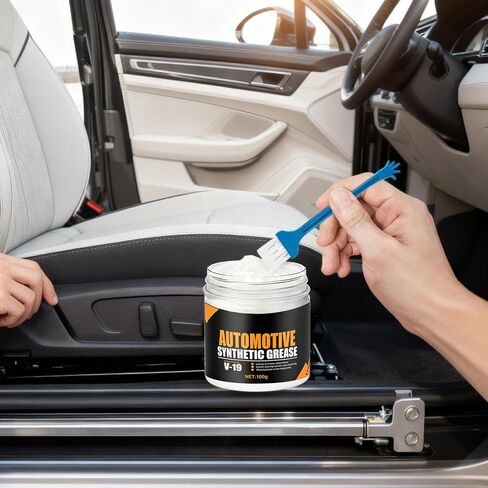 Car Grease - 100g Vehicle Care Lubricant, High-Performance Door Hinge Paste with Heat Resistance, Brake Wheel Maintenance Cream, Sunroof Track Oil, Trailer Truck RV Sealant for Workshop Garage in Kuwait