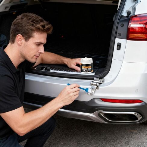 Car Grease - 100g Vehicle Care Lubricant, High-Performance Door Hinge Paste with Heat Resistance, Brake Wheel Maintenance Cream, Sunroof Track Oil, Trailer Truck RV Sealant for Workshop Garage in Kuwait
