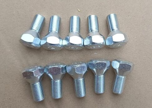 10PCS Front Rear Wheel Bolt Lug Studs 1/2-20 Bolts - 13/16 inch Hex Head, 7/8 in. Length Compatible with 11062A Universal Fit for Some Trailer Tractor Truck in Kuwait