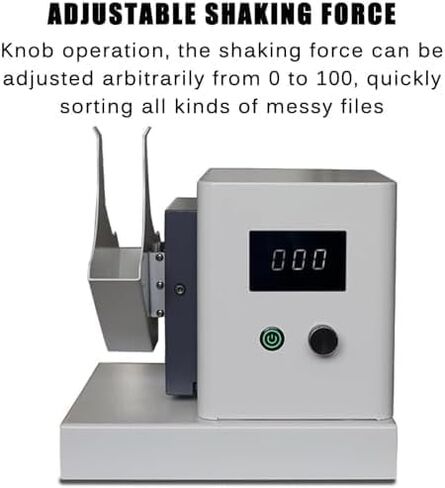 220V Electric Paper Jogger, Adjustable Jitter Strength, 2800RPM Sorting Machine for Efficient Office & Archive Use, 50MM Holder for Quick Paper Organization in Kuwait