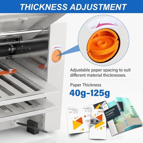 Automatic Paper Folding Machine – 262 ft/min Electric Document Folder with 4 Trays & Digital Counter – Desktop Paper Folder for Offices, Print Shops, Manuals & Letters (110V) in Kuwait
